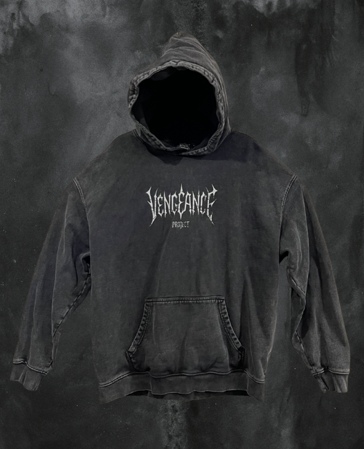 Acid Wash Falling Angel Hoodie