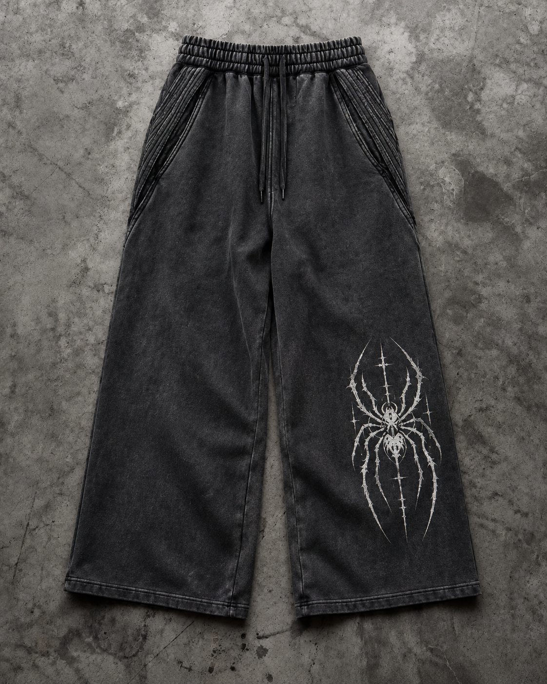 Raw Edge Spider Sweatpants