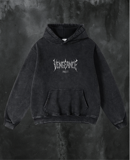 Acid Wash Falling Angel Hoodie