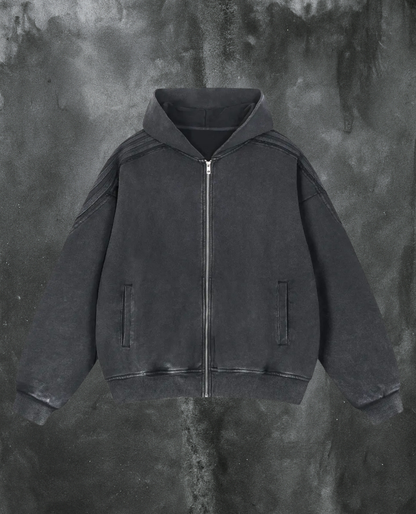 Raw Edge Icarus Zip Up